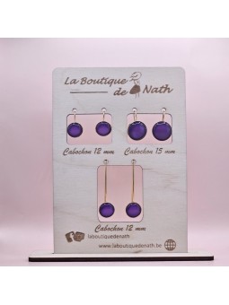 Boucles d'oreilles Cabochon