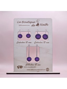 Boucles d'oreilles Cabochon