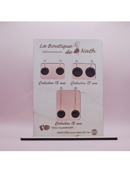 Boucles d'oreilles Cabochon