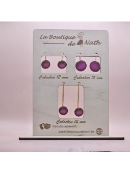 Boucles d'oreilles Cabochon