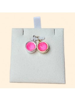 Pendentif cristal fuschia...