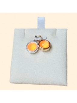 Pendentif cristal orange...