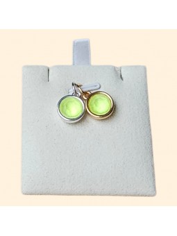 Pendentif cristal jaune "Fluo"