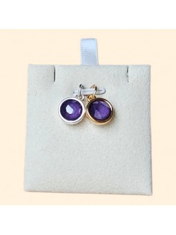 Pendentif cristal mauve