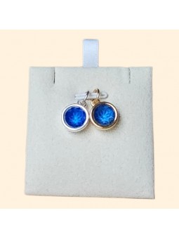 Pendentif cristal bleu...