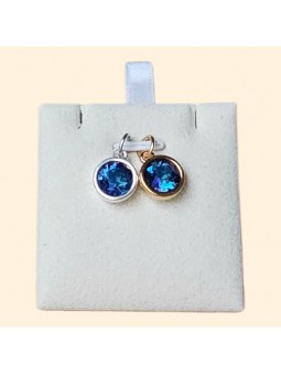 Pendentif cristal bleu...