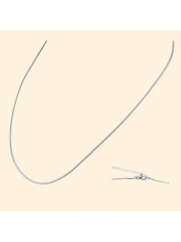 Ras Cou Chaîne serpent Argenté