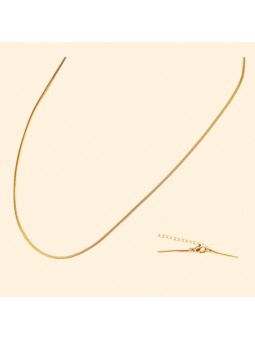 Ras Cou Chaîne serpent Doré