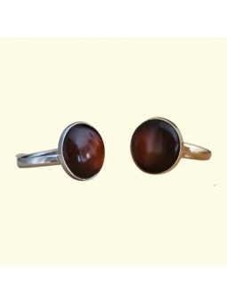 Bague Cabochon marron