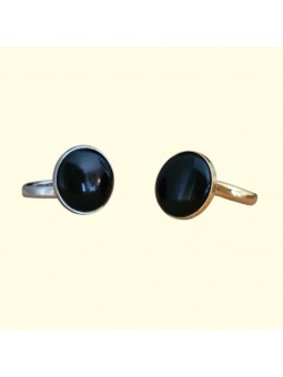 Bague Cabochon noir