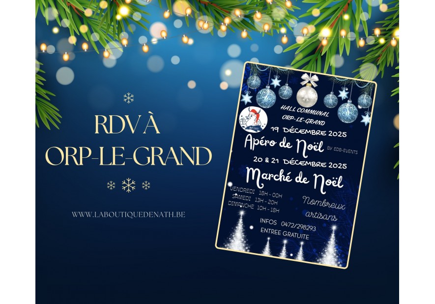 Agenda de Décembre : Marché de Noël à Orp-le-Grand