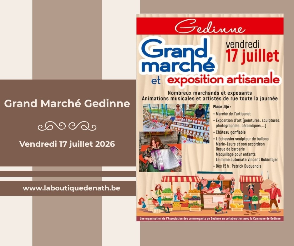 Juillet : Le Grand Marché à Gedinne