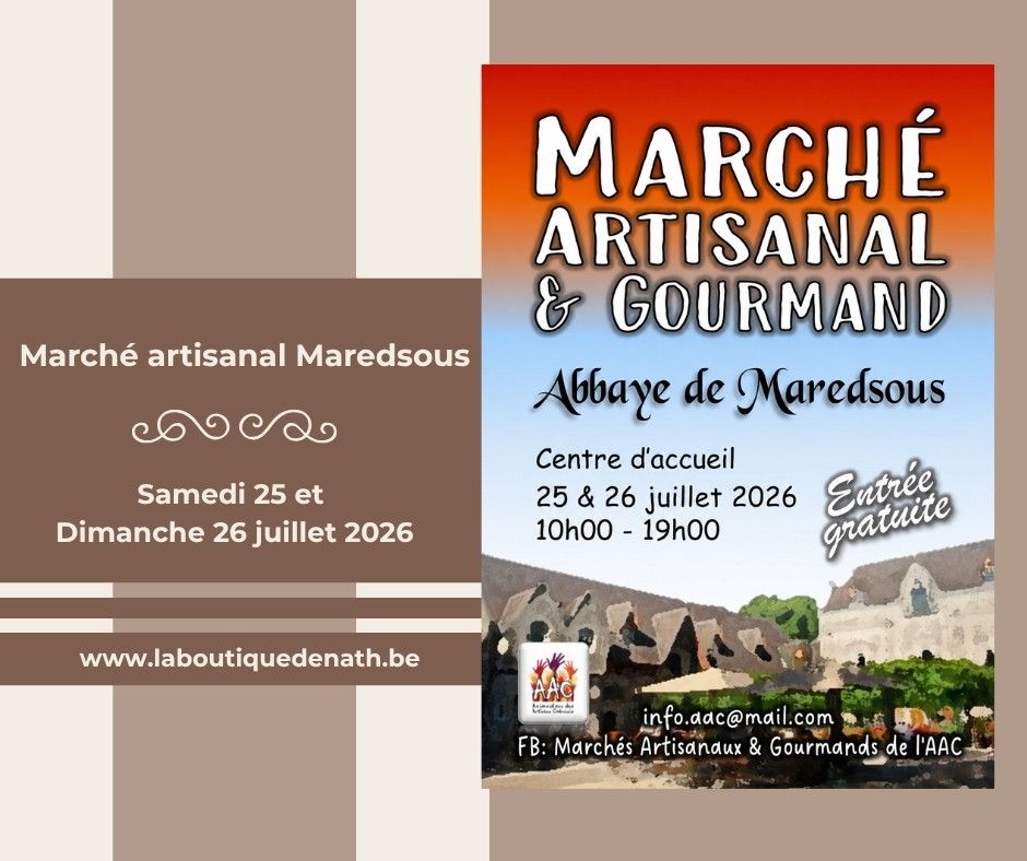 Juillet : Marché artisanal à Maredsous