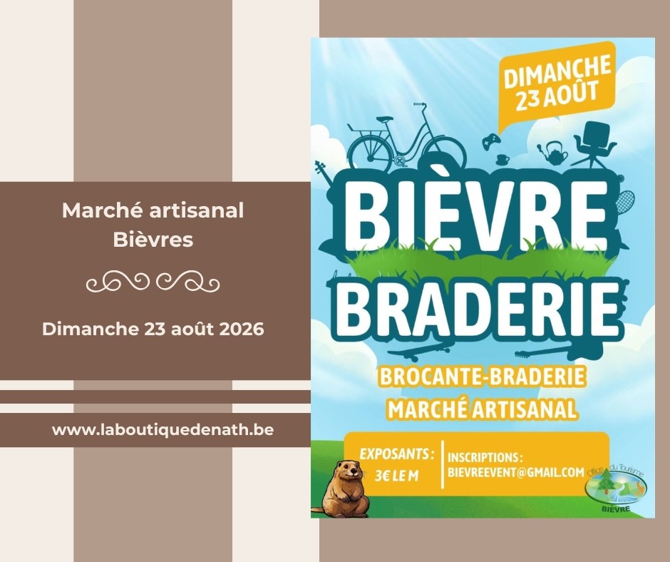Août : Marché artisanal de Bièvres