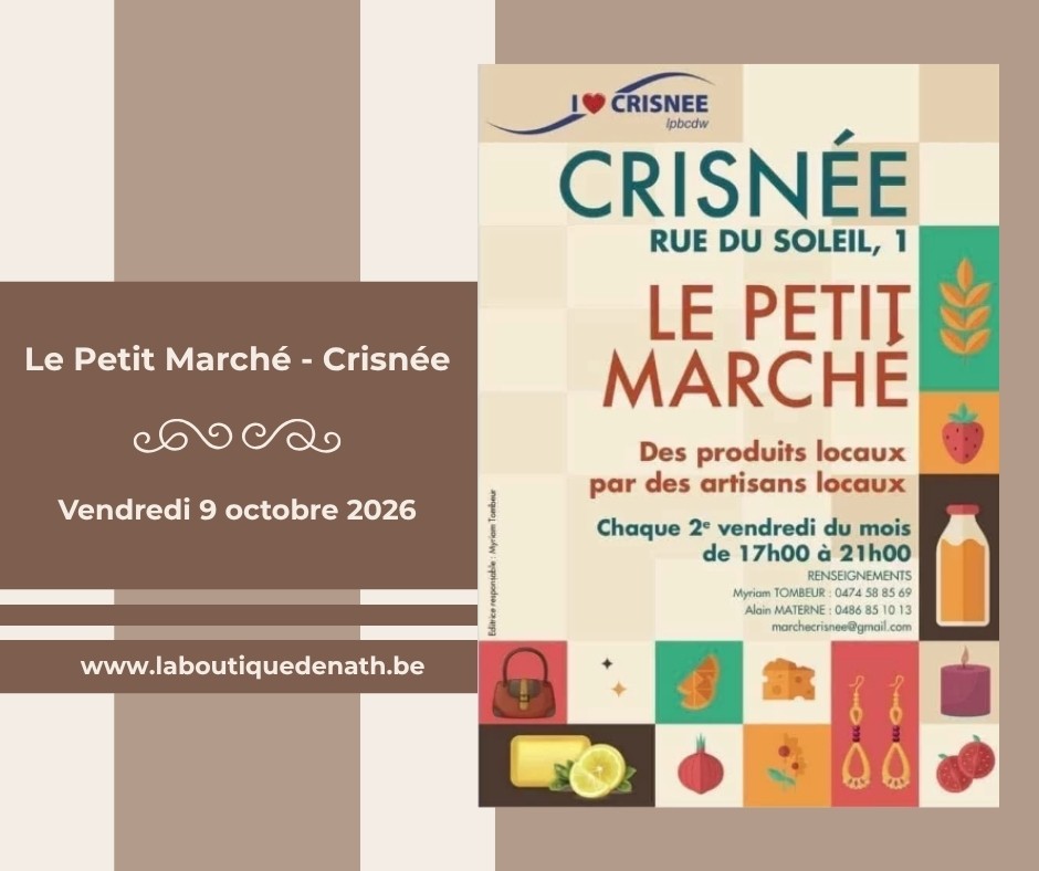Octobre : Le Petit Marché de Crisnée