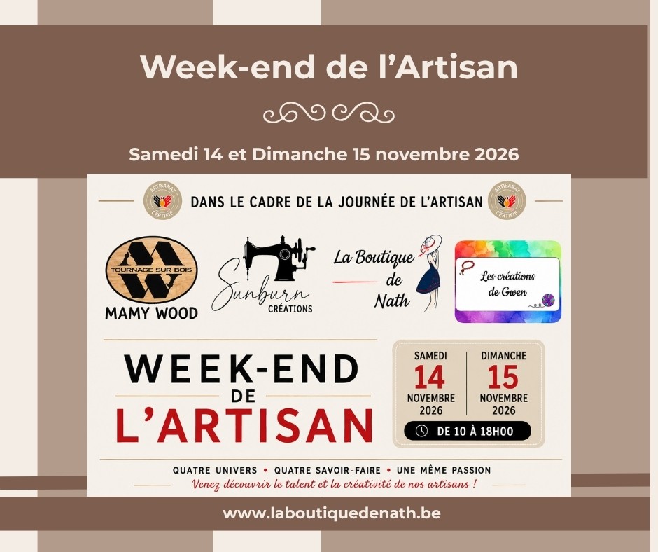 Novembre : WE de l'Artisan