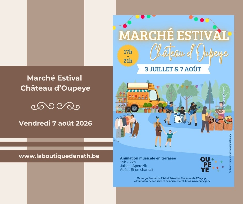 Août : Marché estival au Château d'Oupeye